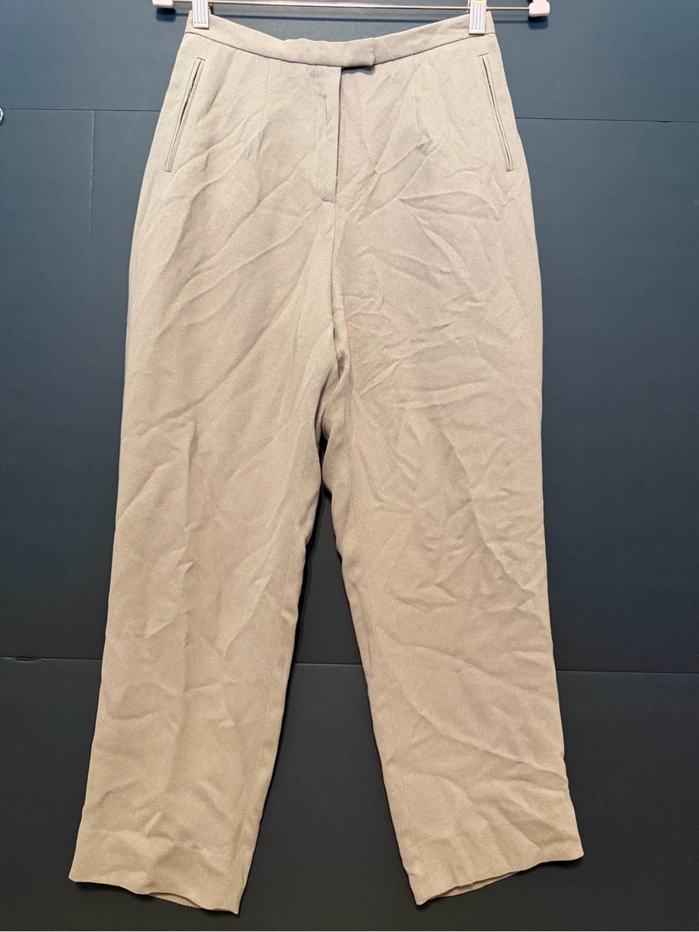 Petite Sophisticate Taupe Straight-Leg Men's Pants